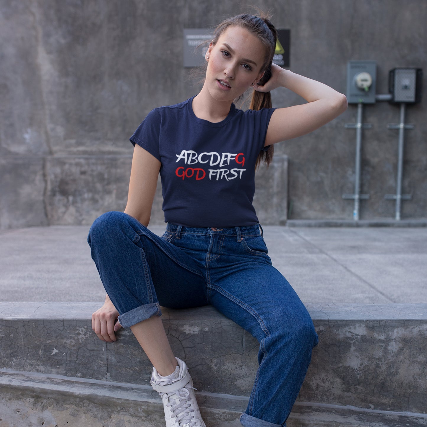 GOD FIRST Women's T-Shirt