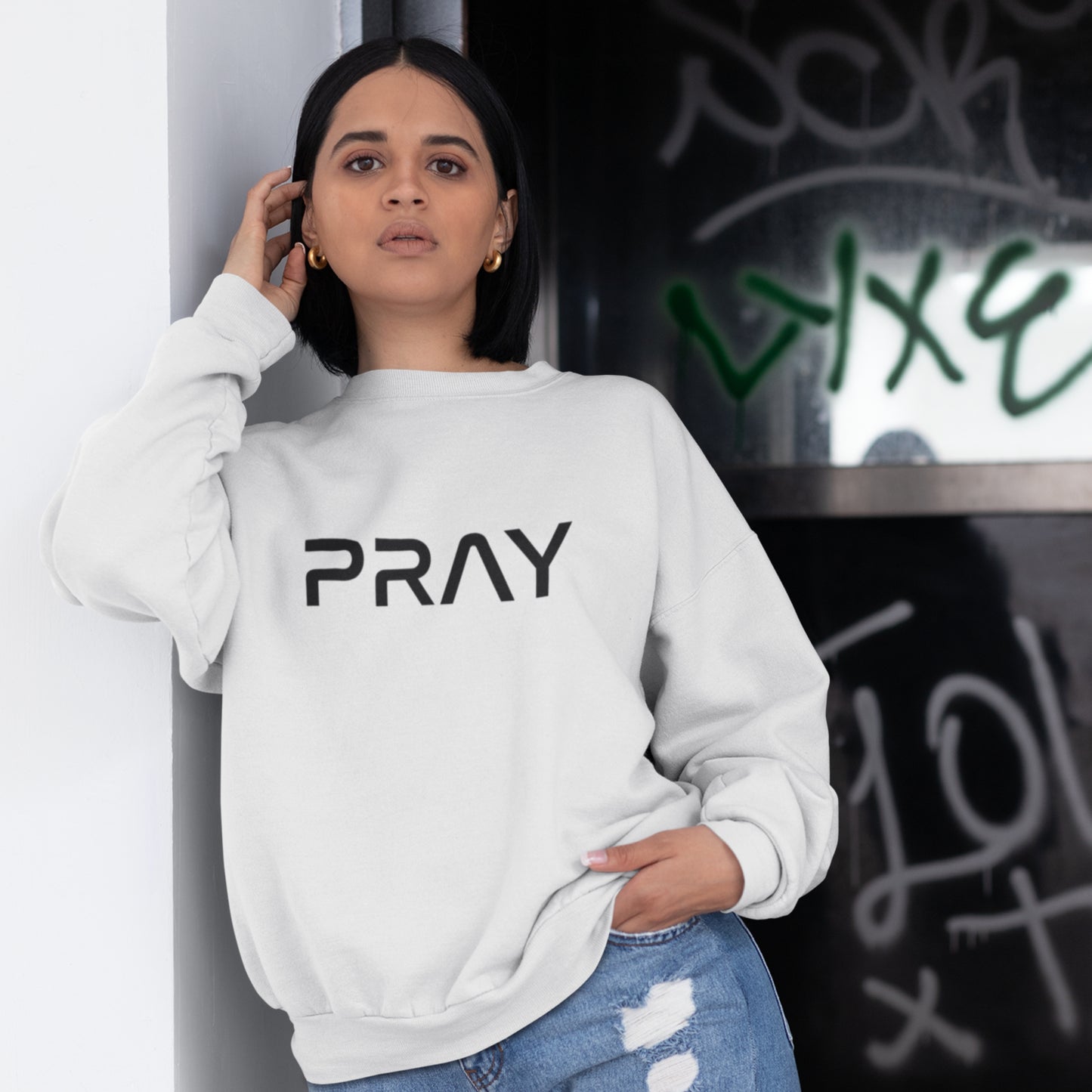 PRAY Premium Unisex Sweatshirt
