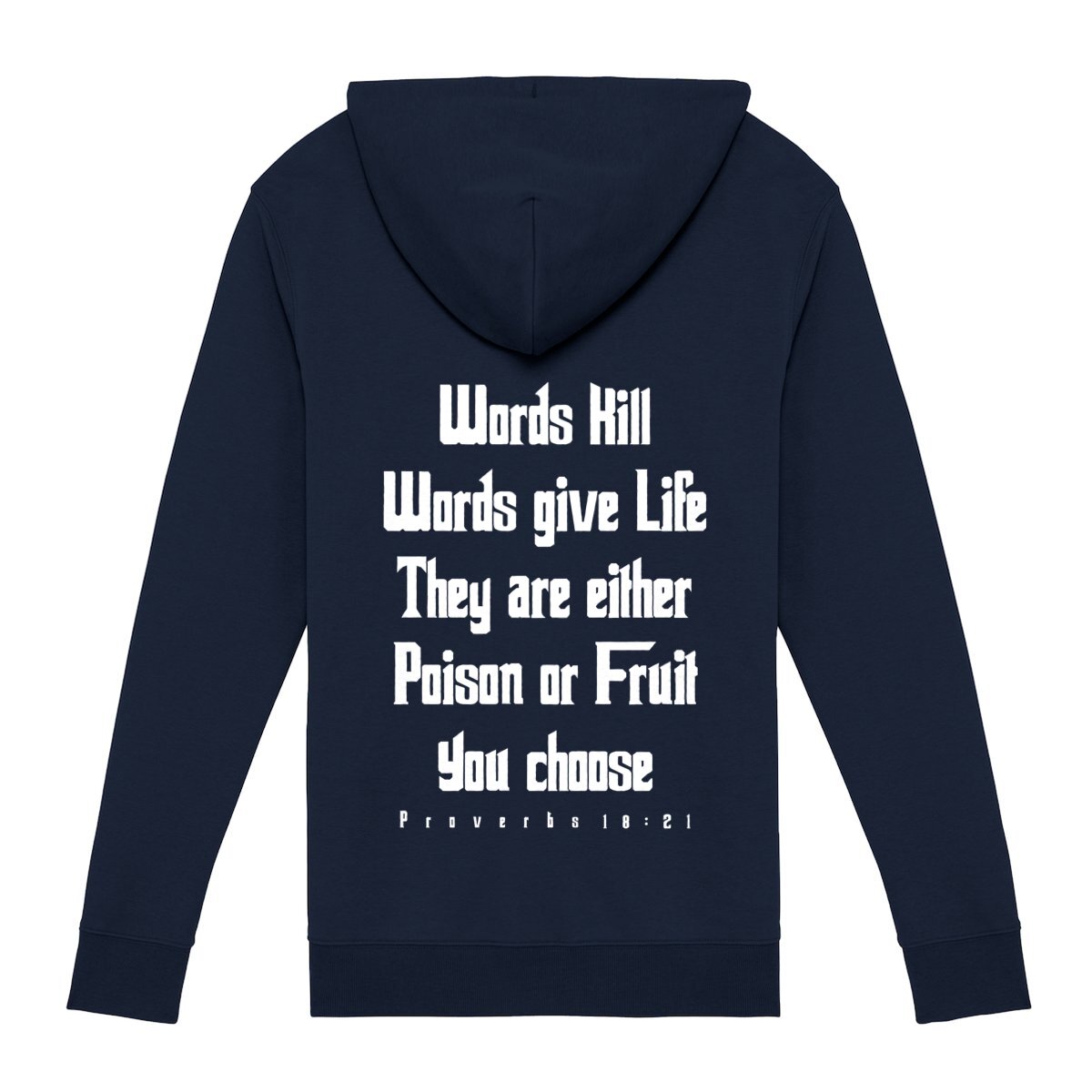 WORDS KILL Premium Unisex Zip Hoodie