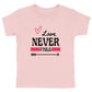 LOVE NEVER FAILS Premium Kids T-Shirt
