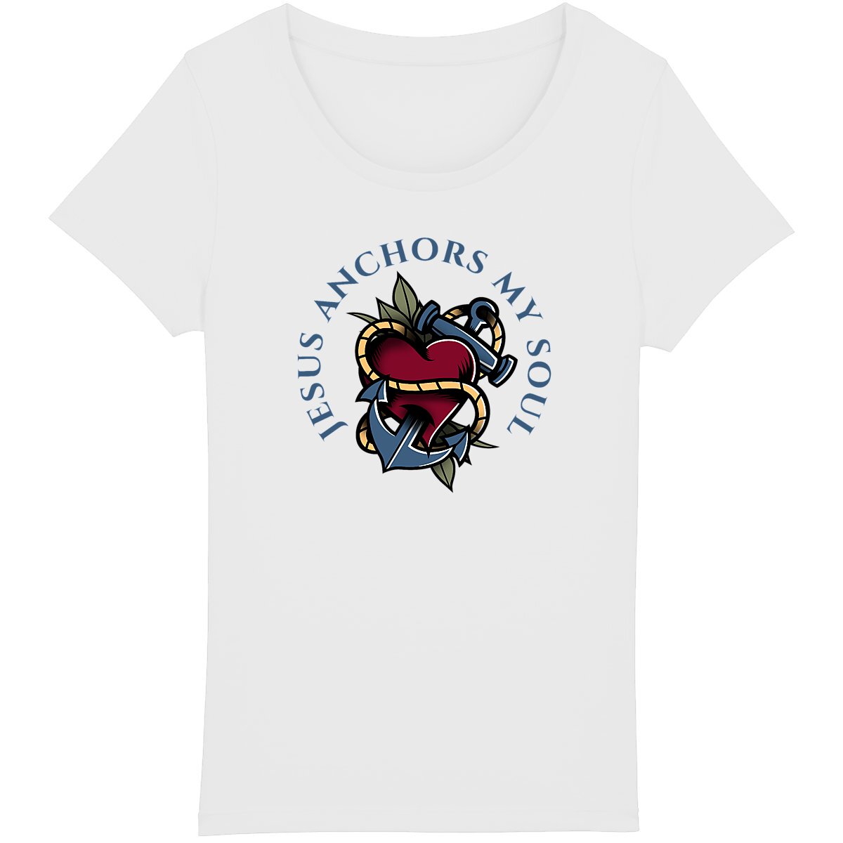 JESUS ANCHORS MY SOUL Premium Women's T-Shirt