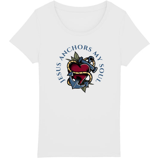 JESUS ANCHORS MY SOUL Premium Women's T-Shirt