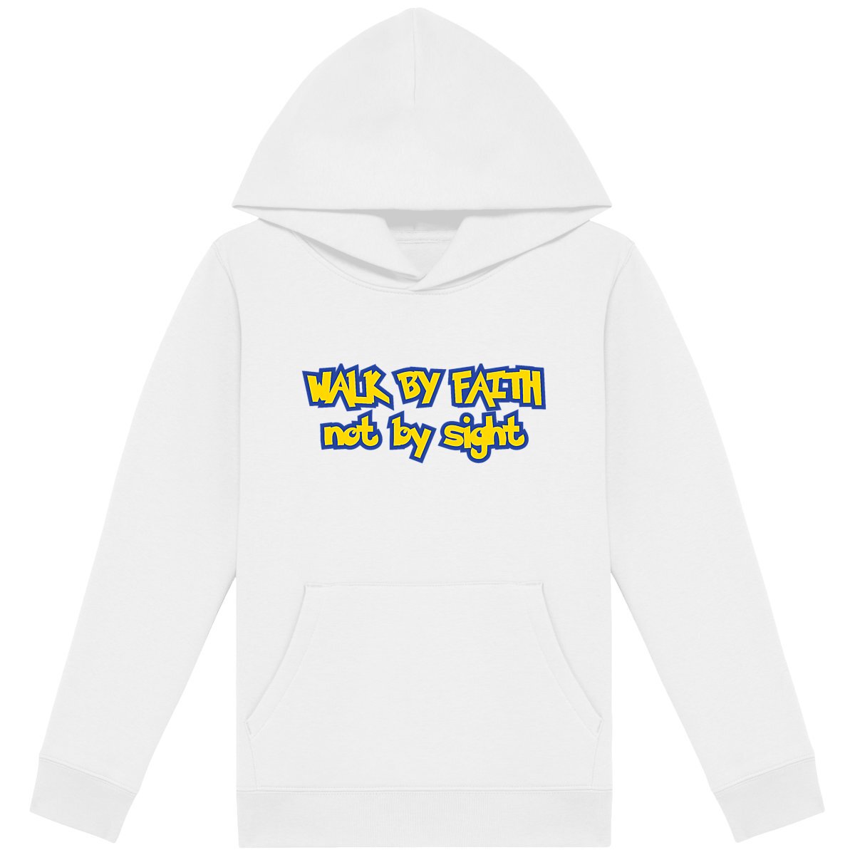 WALK BY FAITH Premium Kids Hoodie