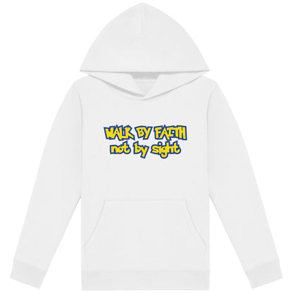 WALK BY FAITH Premium Kids Hoodie